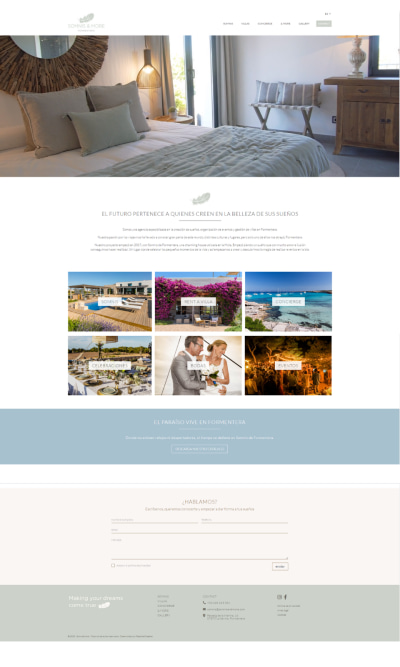 Diseño web alquiler casas de lujo