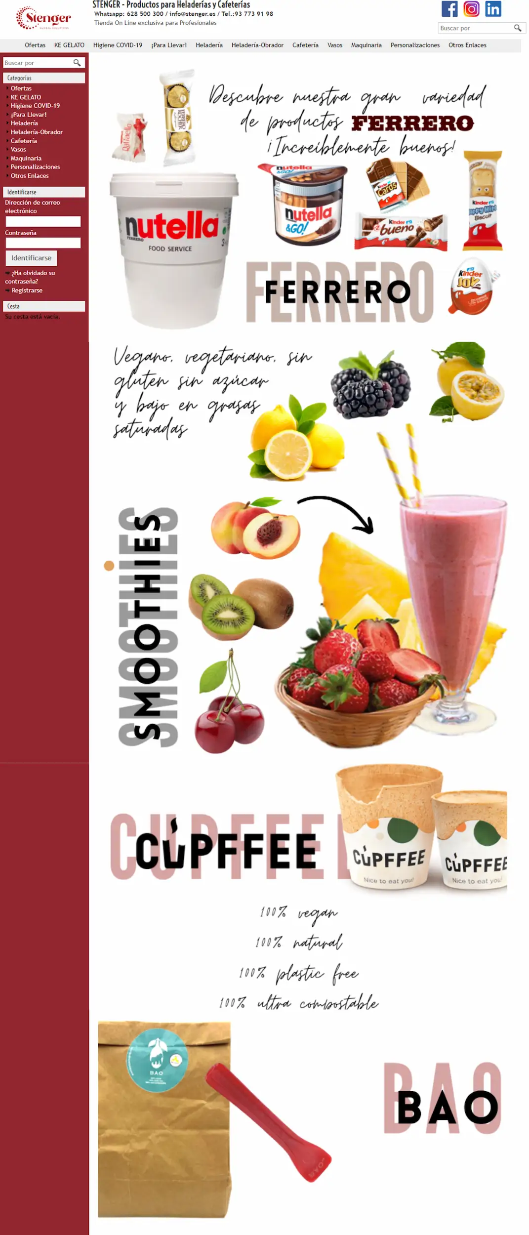 tienda online con integración SAGE