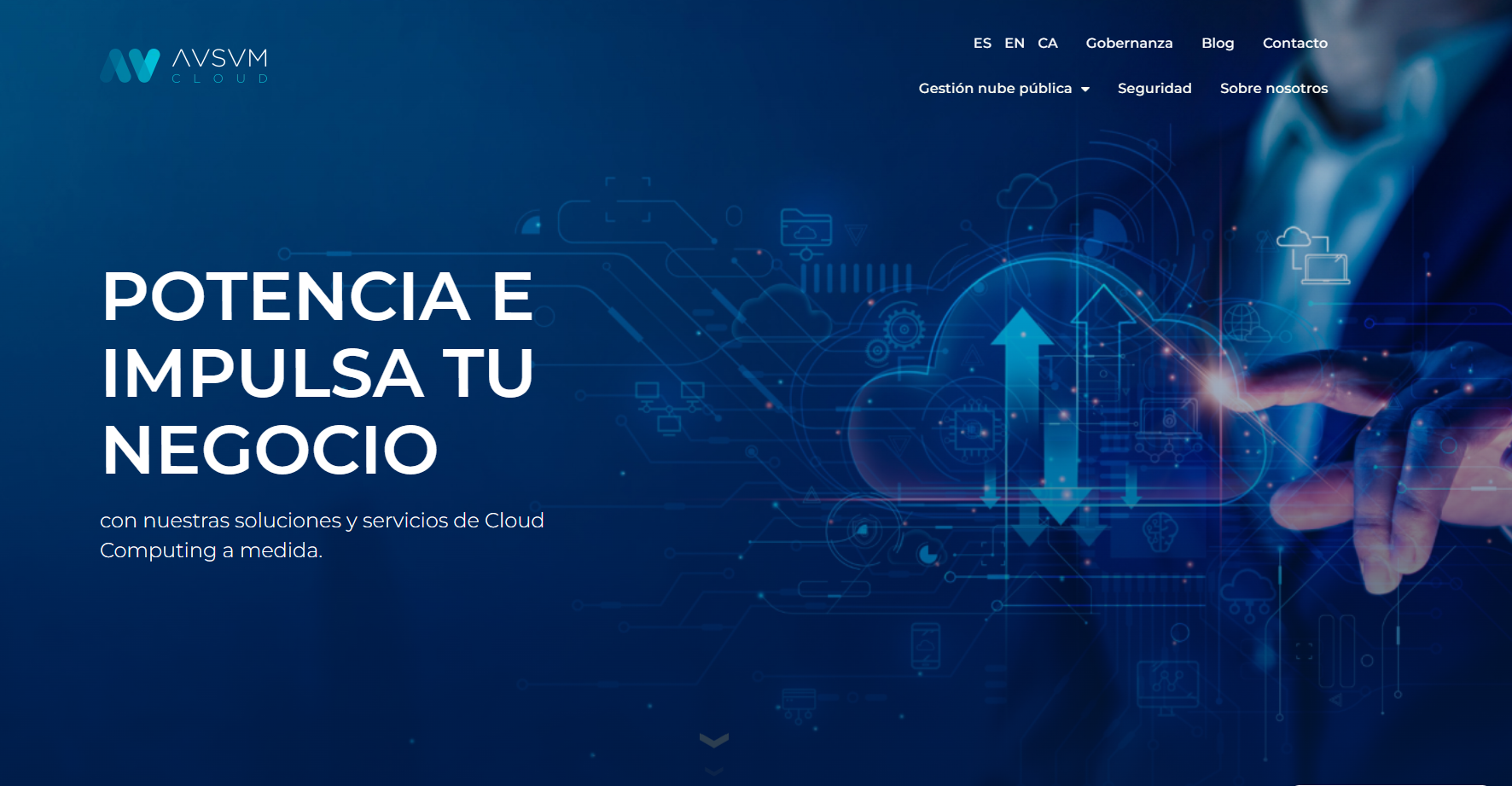 Diseño web para empresas tecnológicas: Ausum Cloud