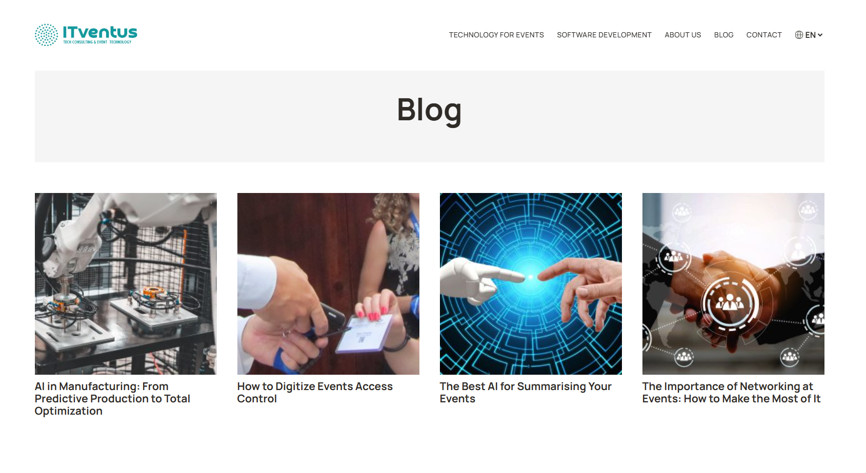 Diseño web para empresas tecnológicas: ITVentus 