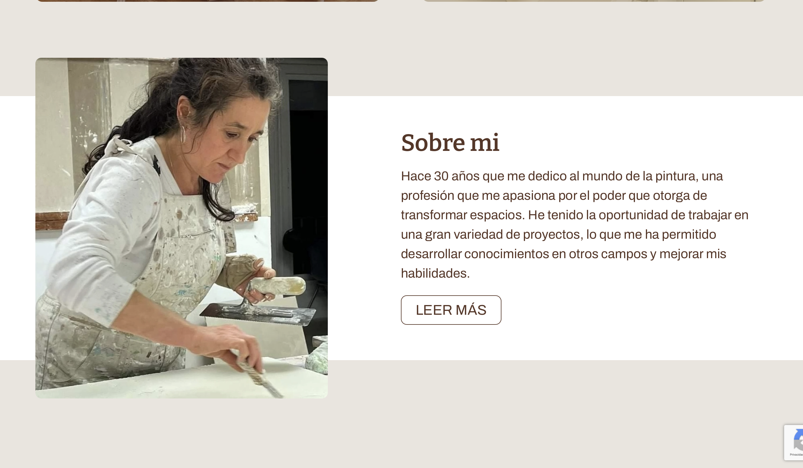 Diseño web para Artistas: Cris La Pintora 1