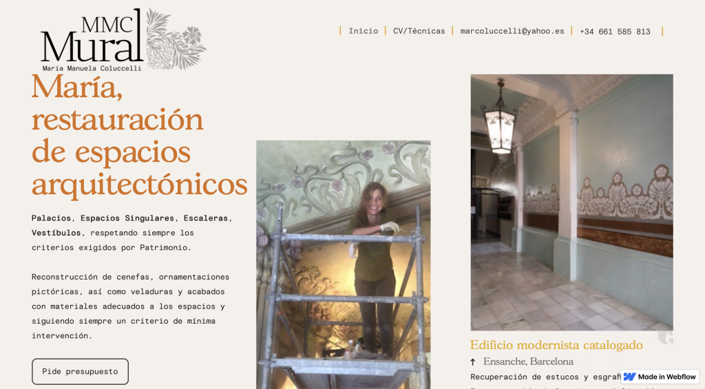 Diseño web para Emprendedores en Barcelona: MMC Mural