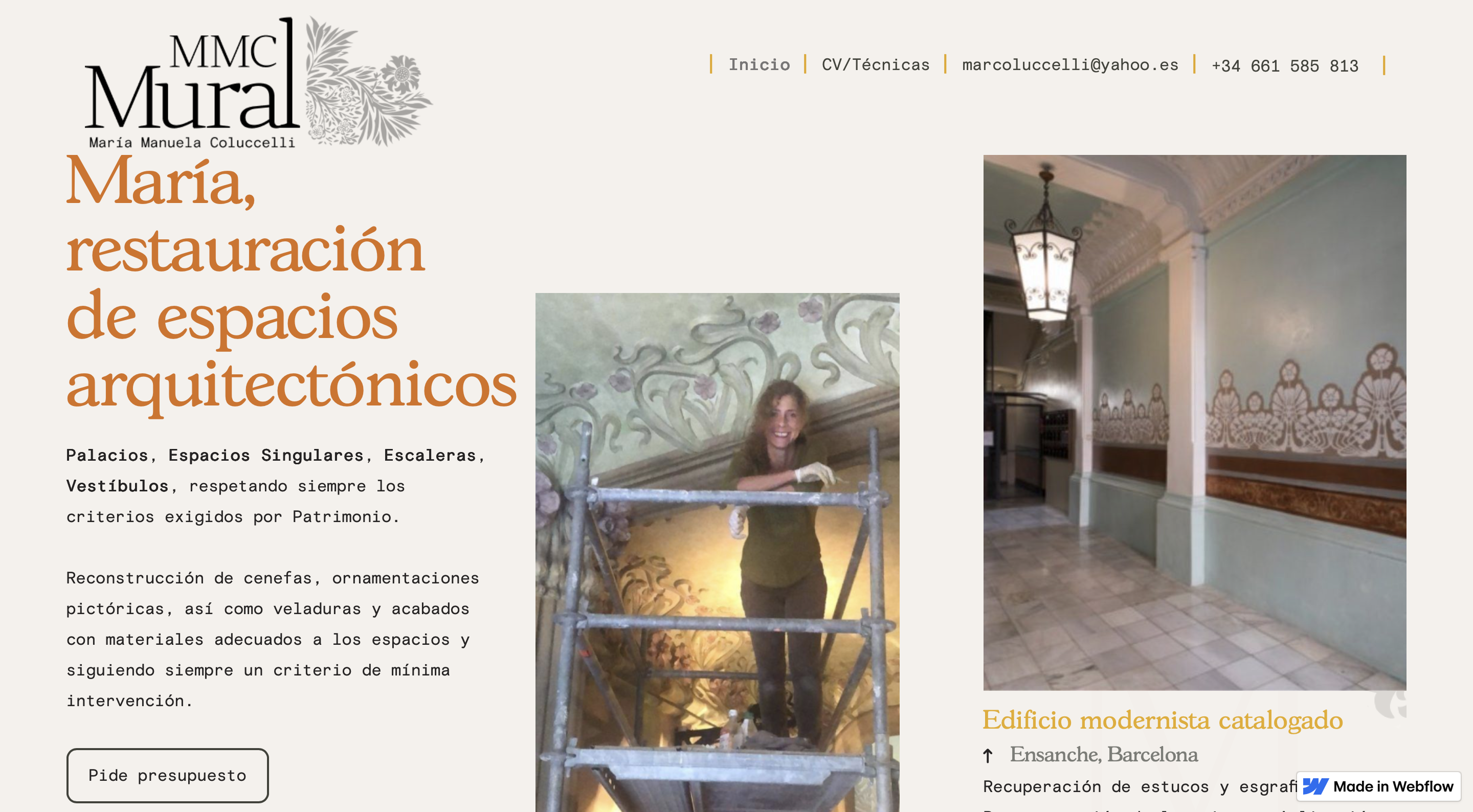 Diseño web para Emprendedores en Barcelona: MMC Mural