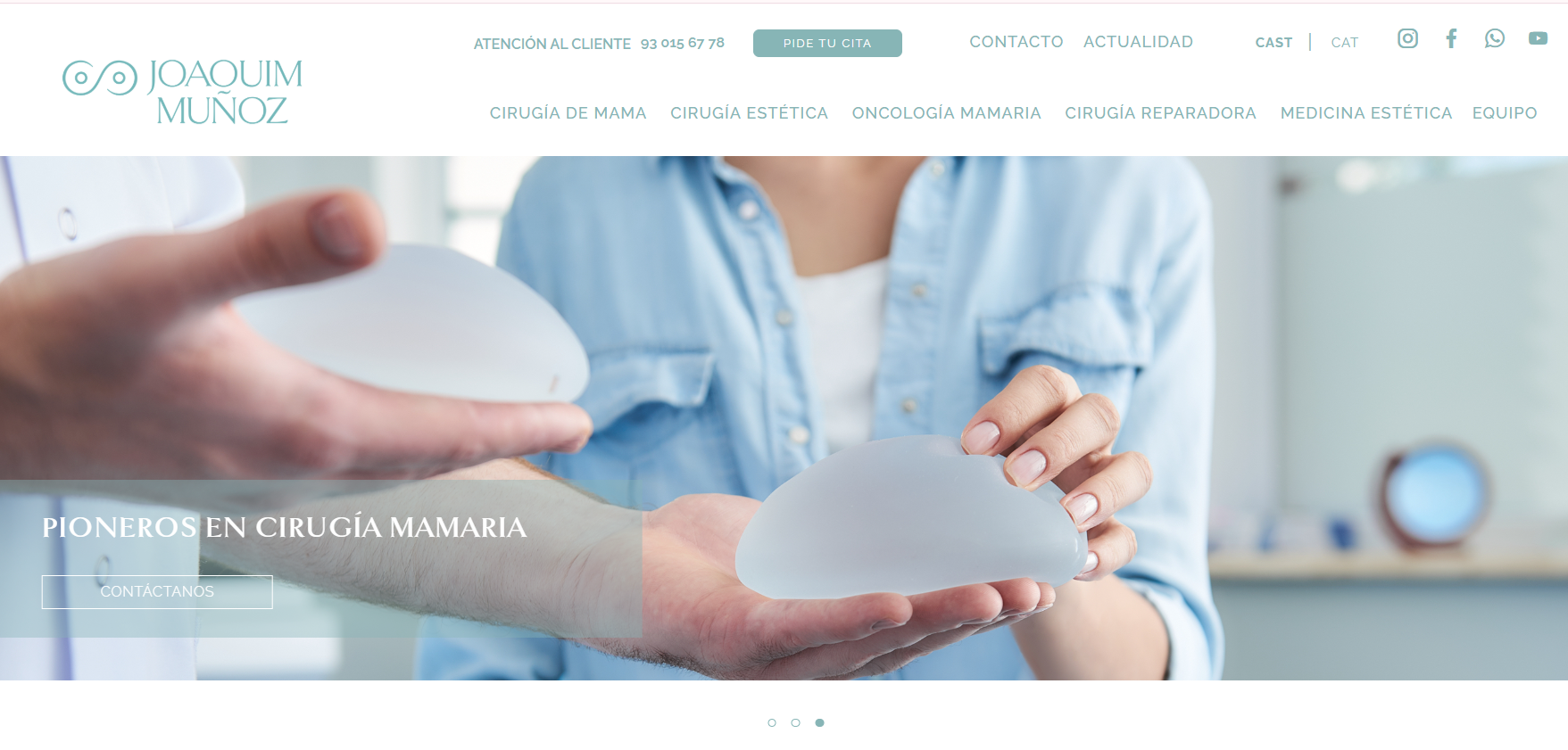 Diseño web para clínica de estética - Doctor Joaquim Muñoz2