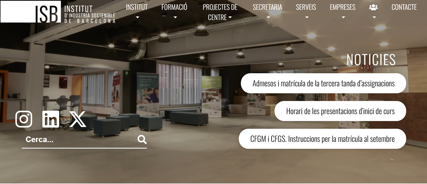 Diseño web para e-learnings: Institut Rambla Prim