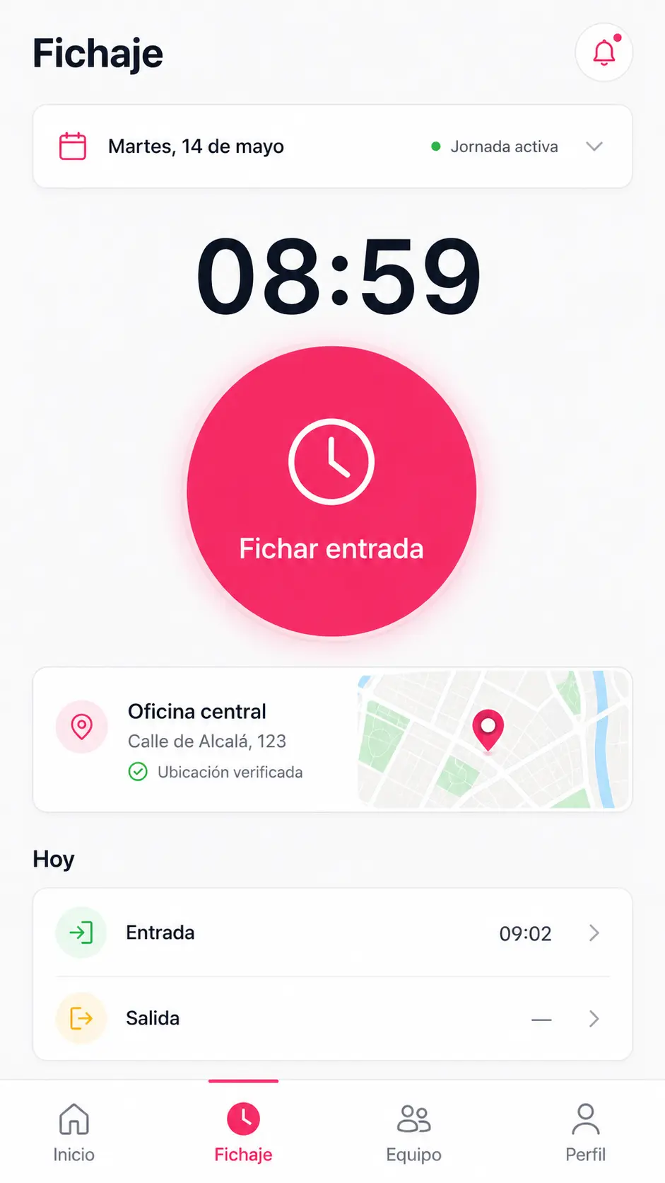 Time tracking & clock-in