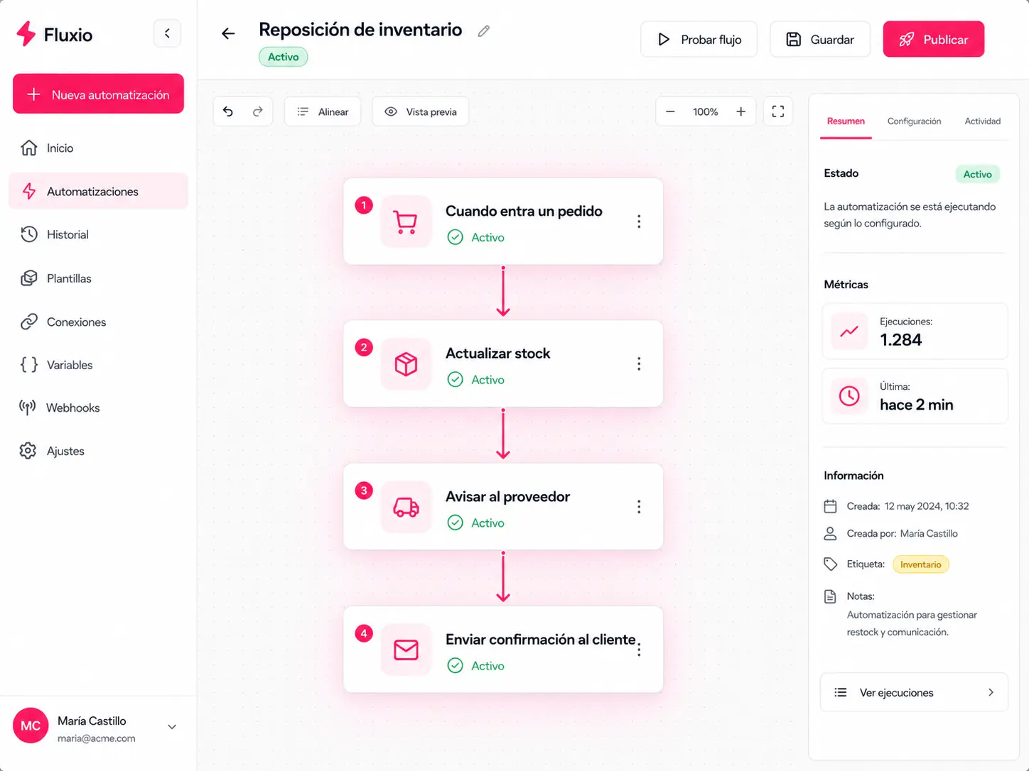 Automated workflows