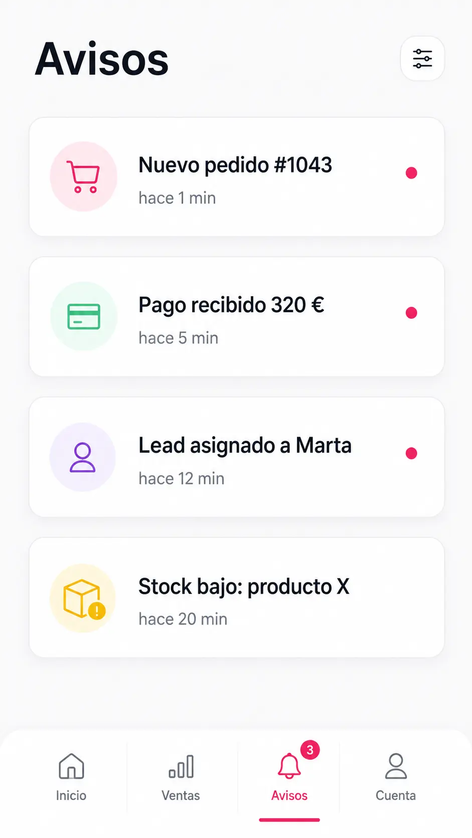 Alerts & notifications