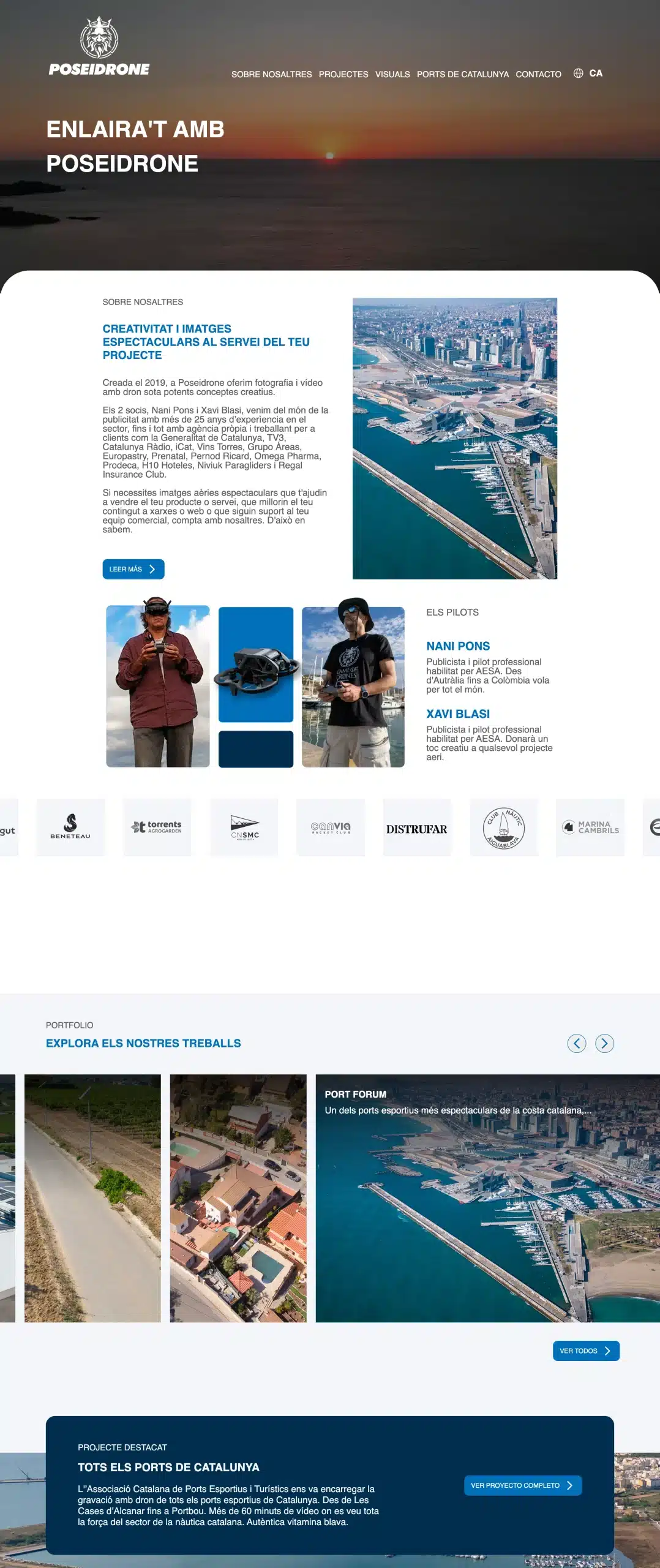 poseidrone grabaciones de dron