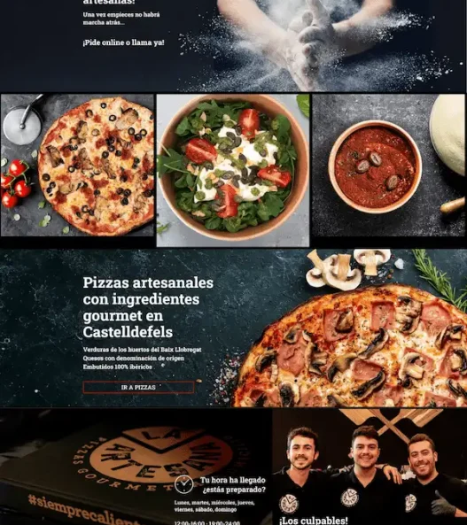 Diseño Web para Pizzería Castelldefels