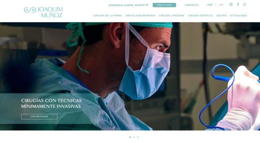 Diseño web Dr Joaquim Muñoz