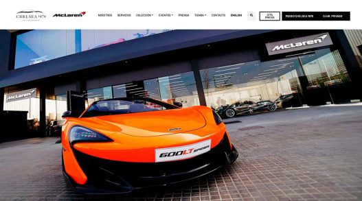 Diseño web MCLaren Barcelona